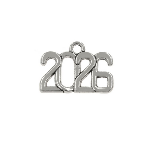 Hμερομηνία 2026 ασημί 23mm