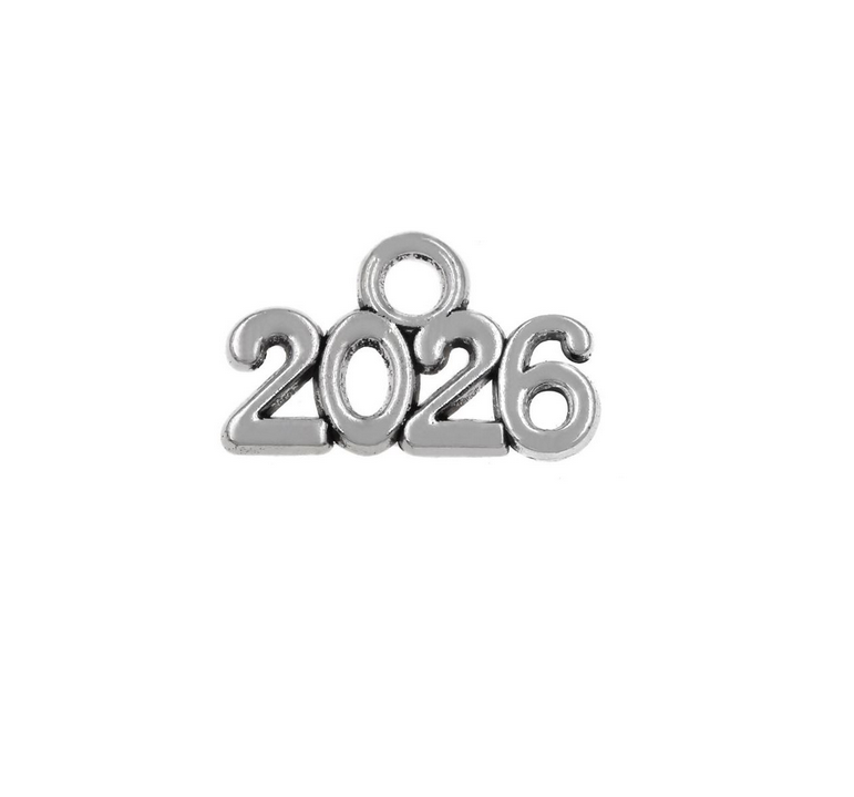 Hμερομηνία 2026 ασημί 21mm