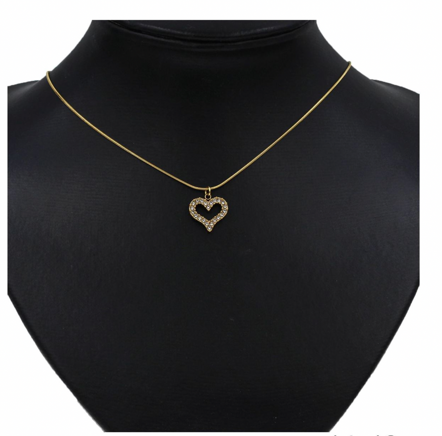 Ατσάλινο κολιέ με περίγραμμα καρδιά