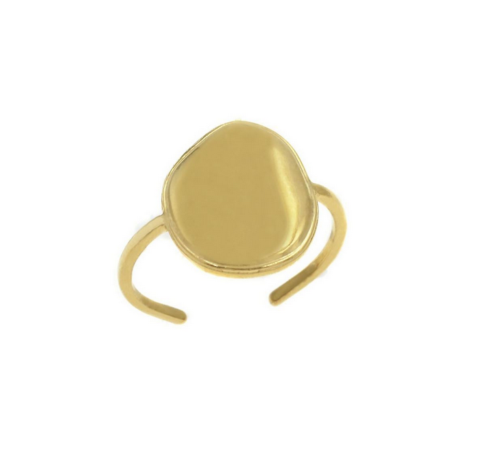 Ατσάλινο δαχτυλίδι χρυσό