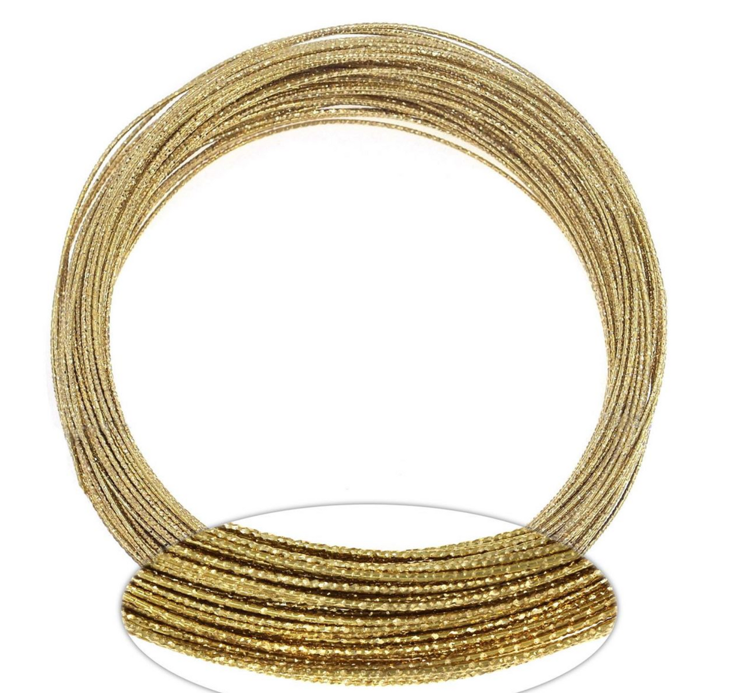 Σύρμα μπρούτζινο χρυσό με κοψίματα 1mm