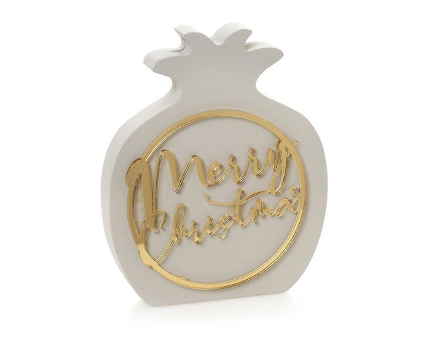 Επιτραπέζιο γούρι ρόδι γκρι 15cm