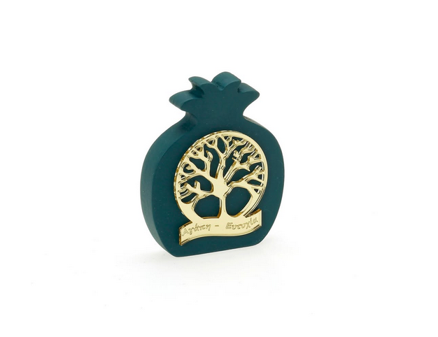 Επιτραπέζιο γούρι κυπαρισσί ρόδι 10cm