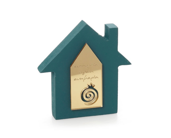 Επιτραπέζιο γούρι κυπαρισσί σπιτάκι 10cm