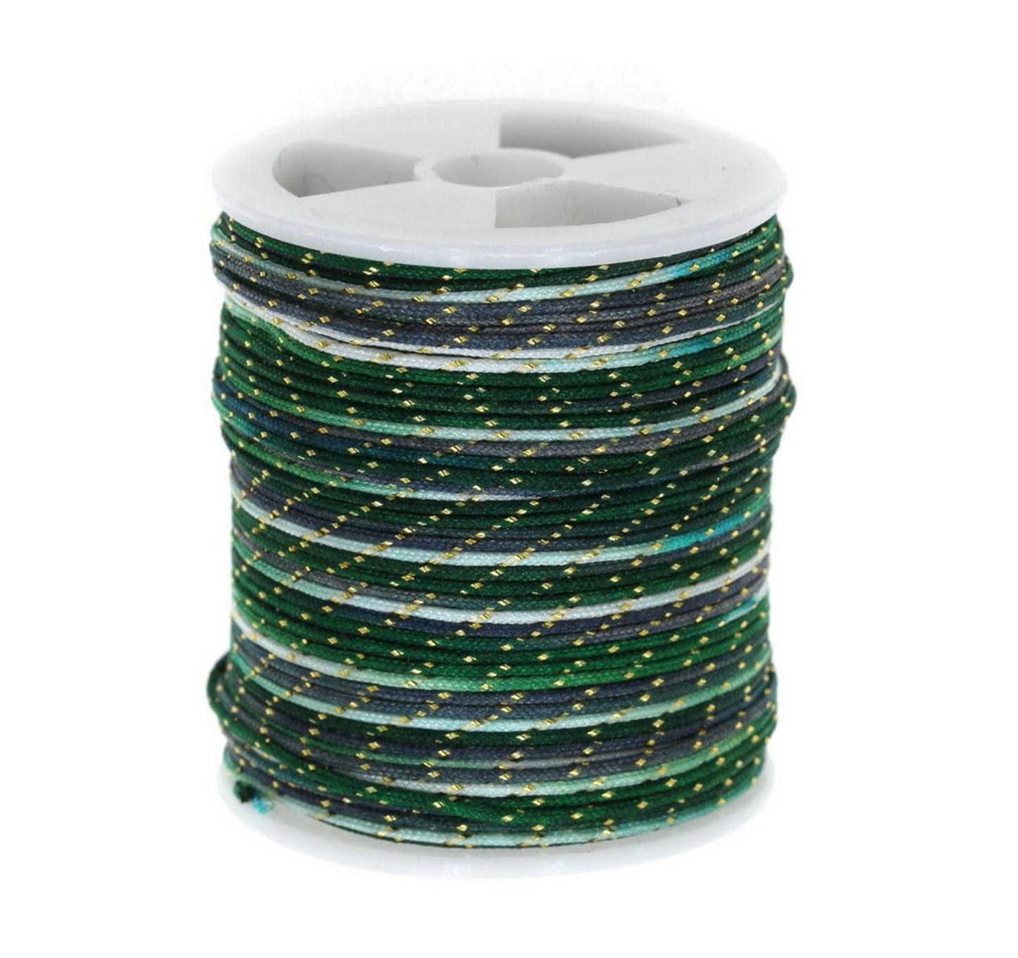 Συνθετικό jade πολύχρωμο κορδονάκι 0.8mm