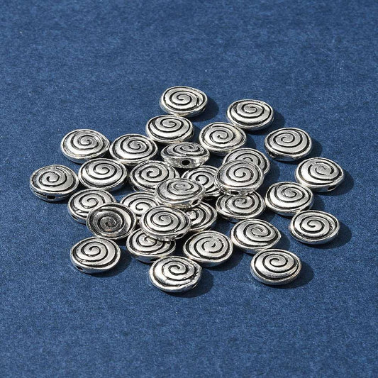 Μεταλλική χάντρα σπείρα 8mm