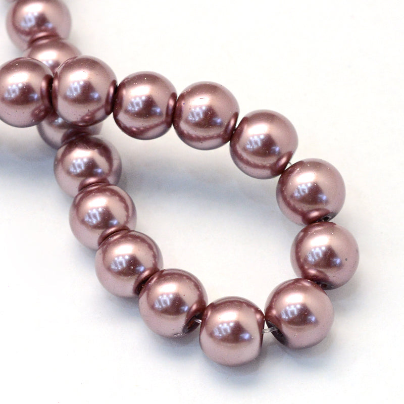 Πέρλα Γυάλινη καφέ 4mm -PRLG406