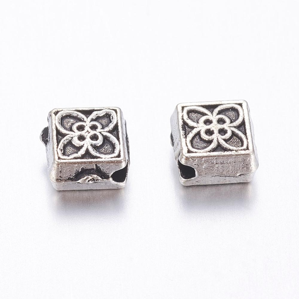 Μεταλλική χάντρα ρόμβος 6mm