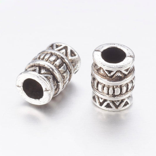 Μεταλλική χάντρα σωληνάκι 7mm