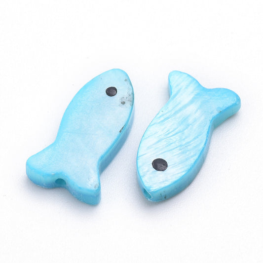 Φίλντισι χάντρα ψαράκι 15mm