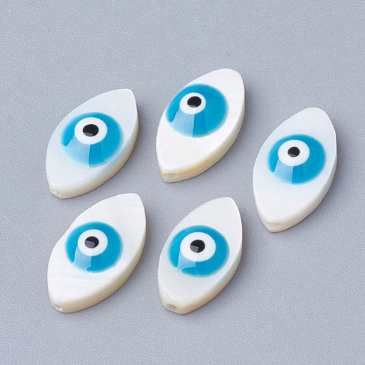 Φίλντισι χάντρα ματάκι 15mm