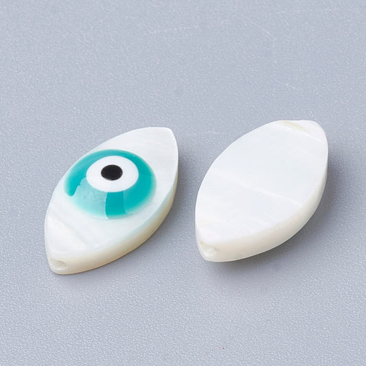 Φίλντισι χάντρα ματάκι 15mm