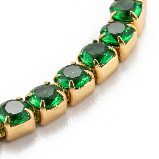 Ατσάλινο βραχιόλι πράσινη ριβιέρα