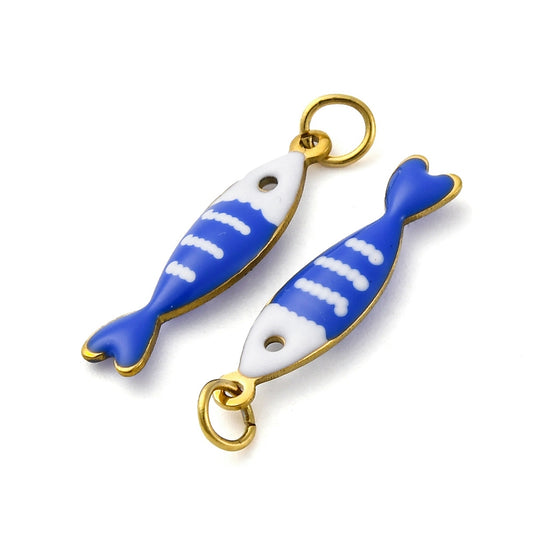 Ατσάλινο Στοιχείο ψάρι με σμάλτο