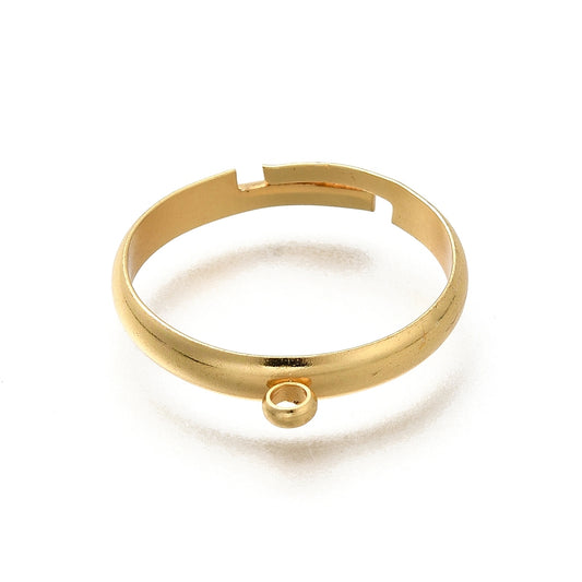 Ατσάλινη χρυσή βάση δαχτυλιδιού