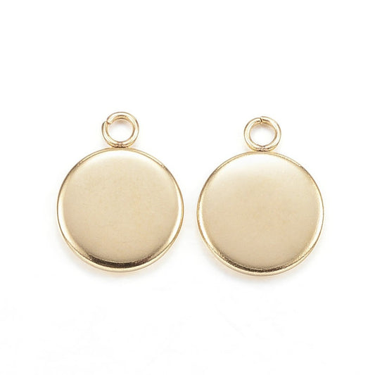 Ατσάλινη χρυσή βάση 8mm