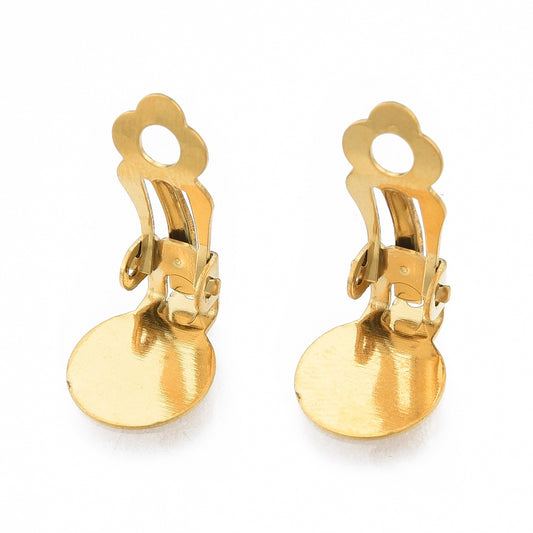 Κουμπωτά κλιπ εξάρτημα σκουλαρικιού 18mm