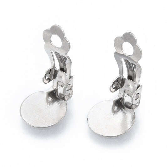 Κουμπωτά κλιπ εξάρτημα σκουλαρικιού 18mm