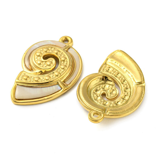 Ατσάλινο Στοιχείο ναυτίλος με φίλντισι 27mm