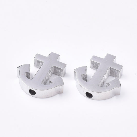 Ατσάλινη χάντρα άγκυρα 14mm