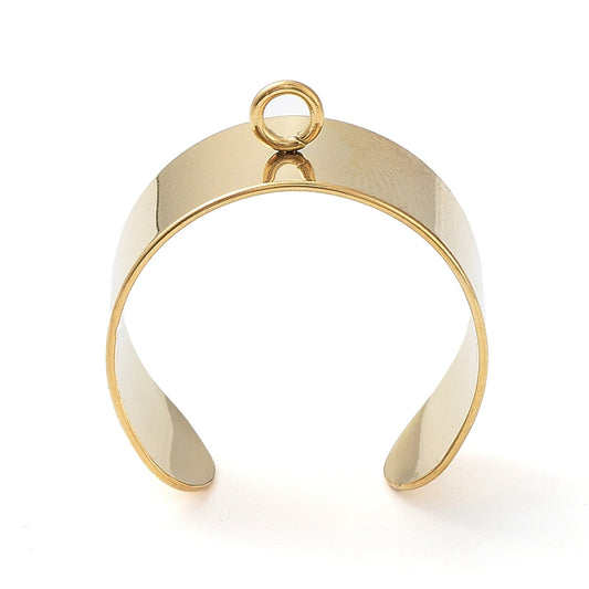 Ατσάλινη χρυσή βάση δαχτυλιδιού