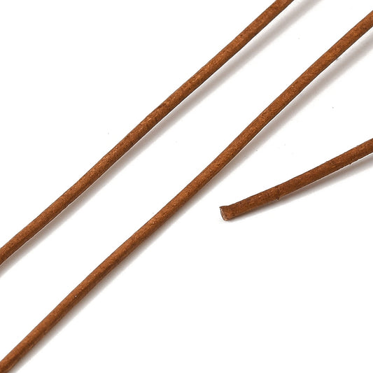Δερμάτινο κορδόνι καφέ 1mm