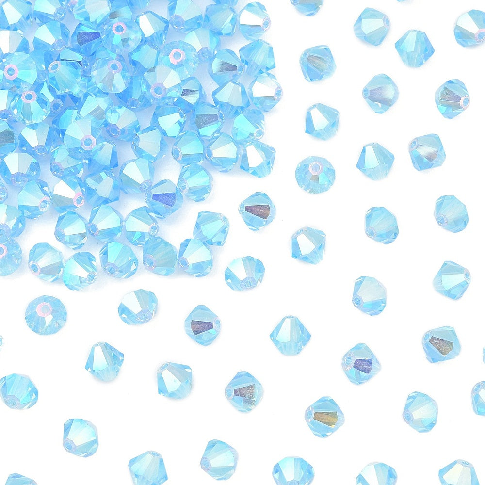 Preciosa® Chrysolite Opal AB 2x bicones 5mm