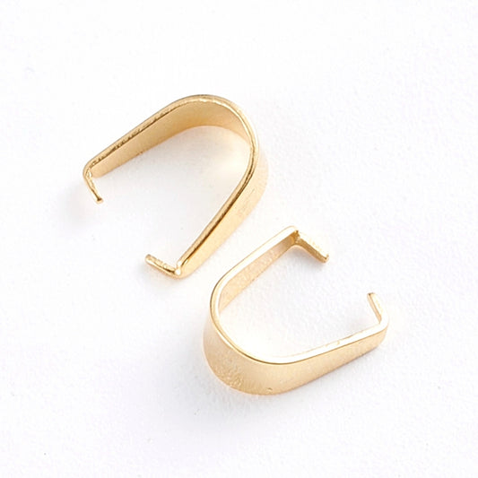 Ατσάλινη χρυσό πιαστράκι 6mm