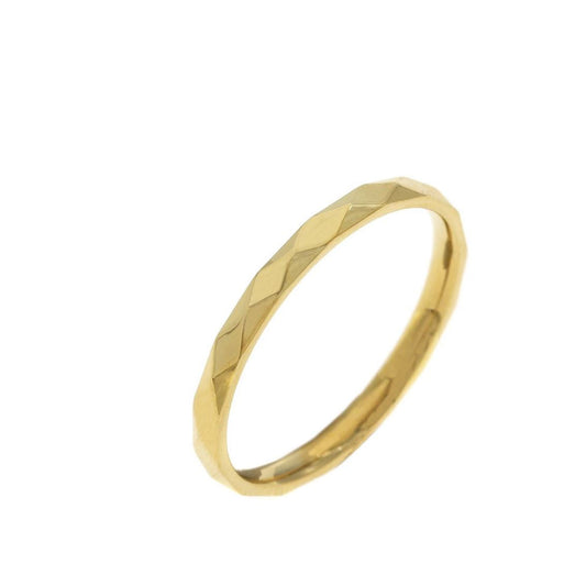 Ατσάλινο βεράκι διαμαντέ χρυσό