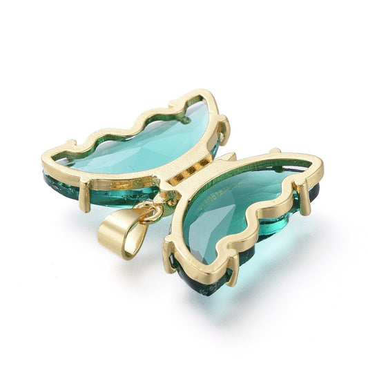 Kρεμαστή πράσινη πεταλούδα 25mm