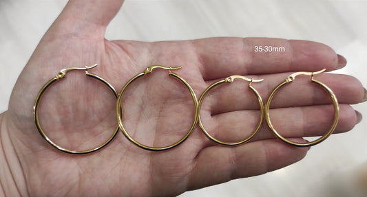 Ατσάλινοι κρίκοι χρυσοί