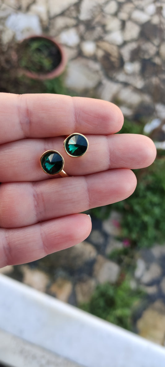 Δαχτυλίδι με κρύσταλλα