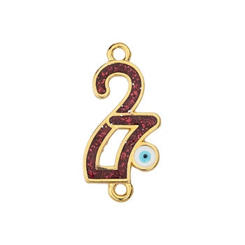 Hμερομηνία 27 κόκκινο με ματάκι 23mm