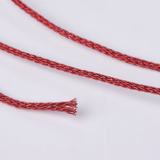 Μεταλλιζέ κορδόνι κόκκινο 1mm