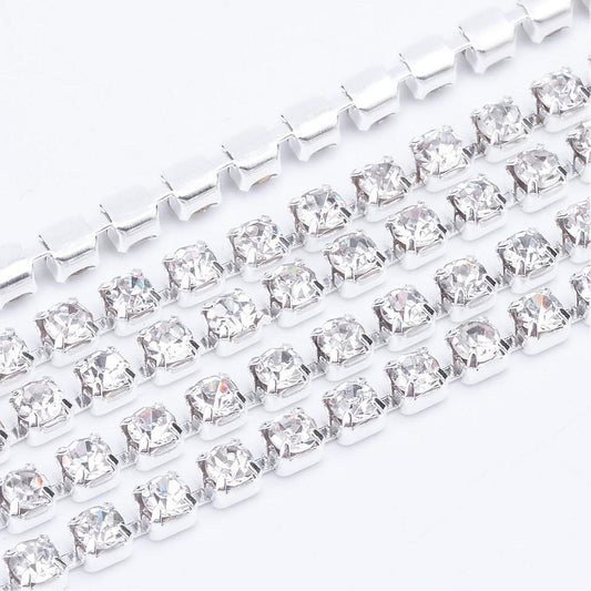 Τρέσα στρας ασημί 2.6mm