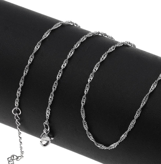 Aτσάλινη Στριφτή σιγκαπούρη αλυσίδα 1.8mm