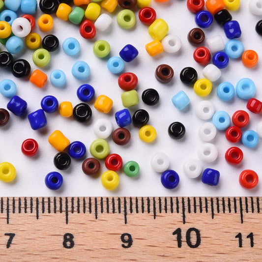Γυάλινο πολύχρωμο χαντράκι 3mm - GLABE302