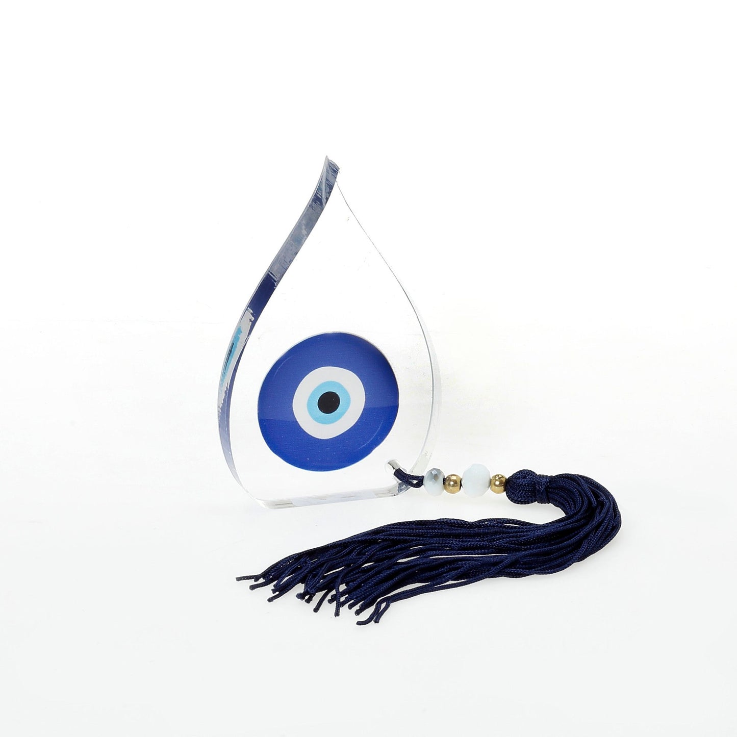 Επιτραπέζιο γούρι σταγόνα λευκή με μάτι