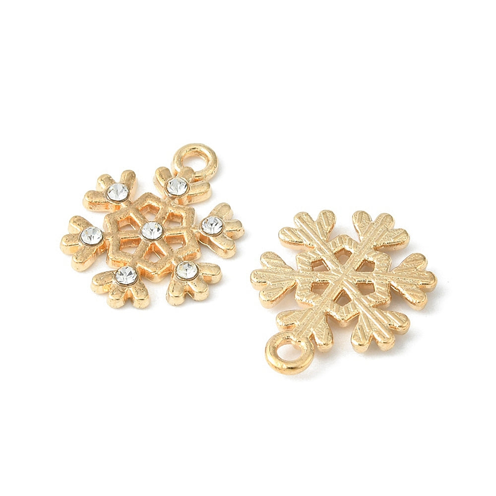 Χιονονιφάδα με στρας 18mm