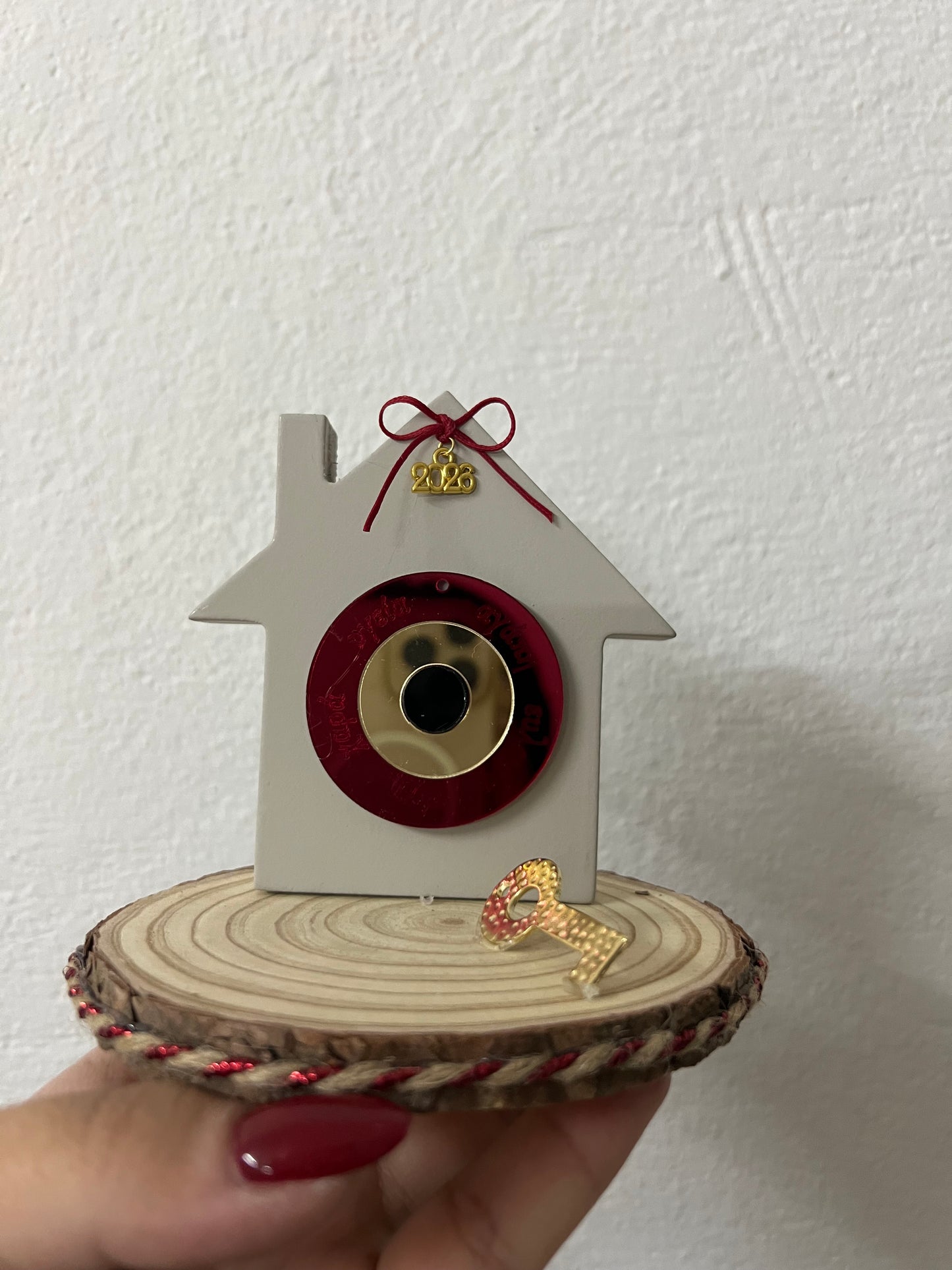 Επιτραπέζιο γούρι με σπιτάκι