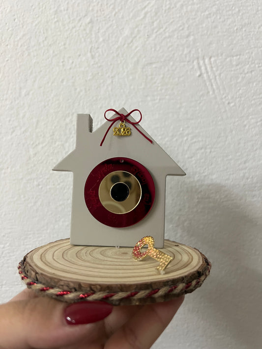 Επιτραπέζιο γούρι με σπιτάκι