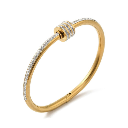 Ατσάλινη χειροπέδα με στρας