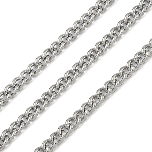 Αλυσίδα Ατσάλινη Γκουρμέτ 4.5x3.8x0.8mm