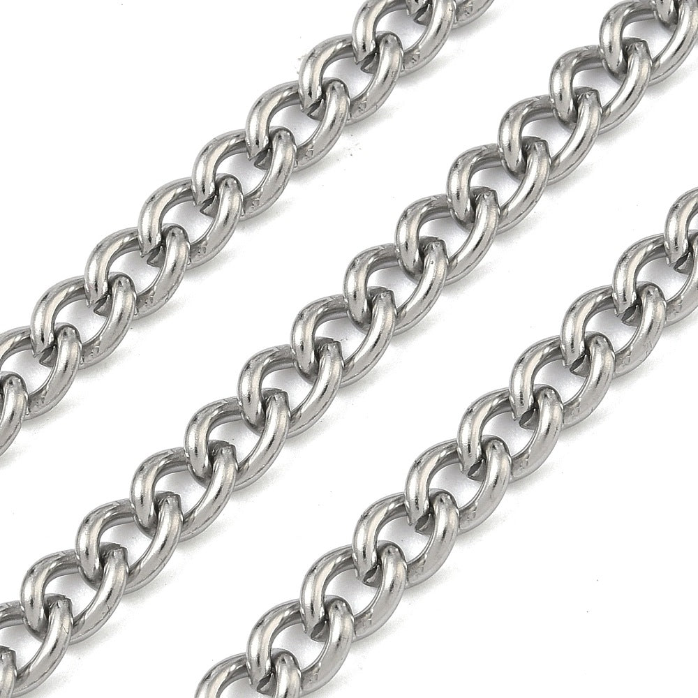 Αλυσίδα Ατσάλινη Γκουρμέτ 6.5x5x1.2mm