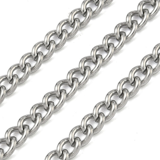 Αλυσίδα Ατσάλινη Γκουρμέτ 6.5x5x1.2mm