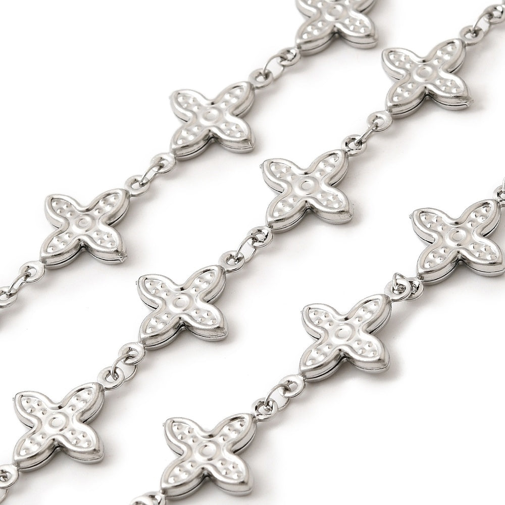 Αλυσίδα Ατσάλινη Διάστημα Σταυρός 18mm