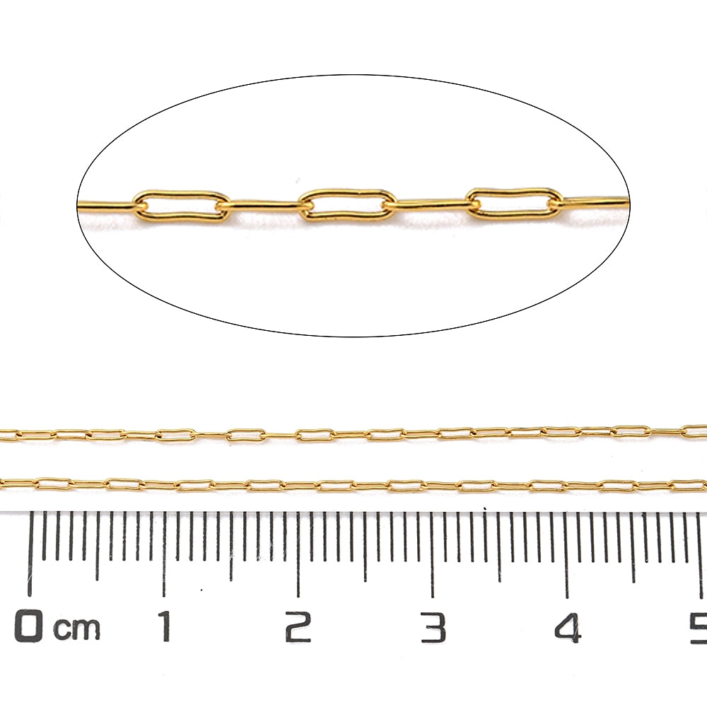 Αλυσίδα Ατσάλινη Οβάλ για ροζάριο 3.2x1x0.3mm