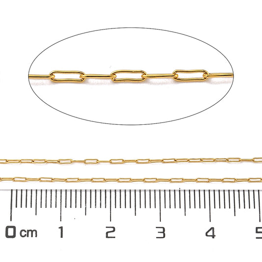 Αλυσίδα Ατσάλινη Οβάλ για ροζάριο 3.2x1x0.3mm