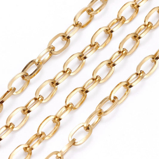 Αλυσίδα Ατσάλινη Κρίκος Οβάλ 7x4x0.8mm