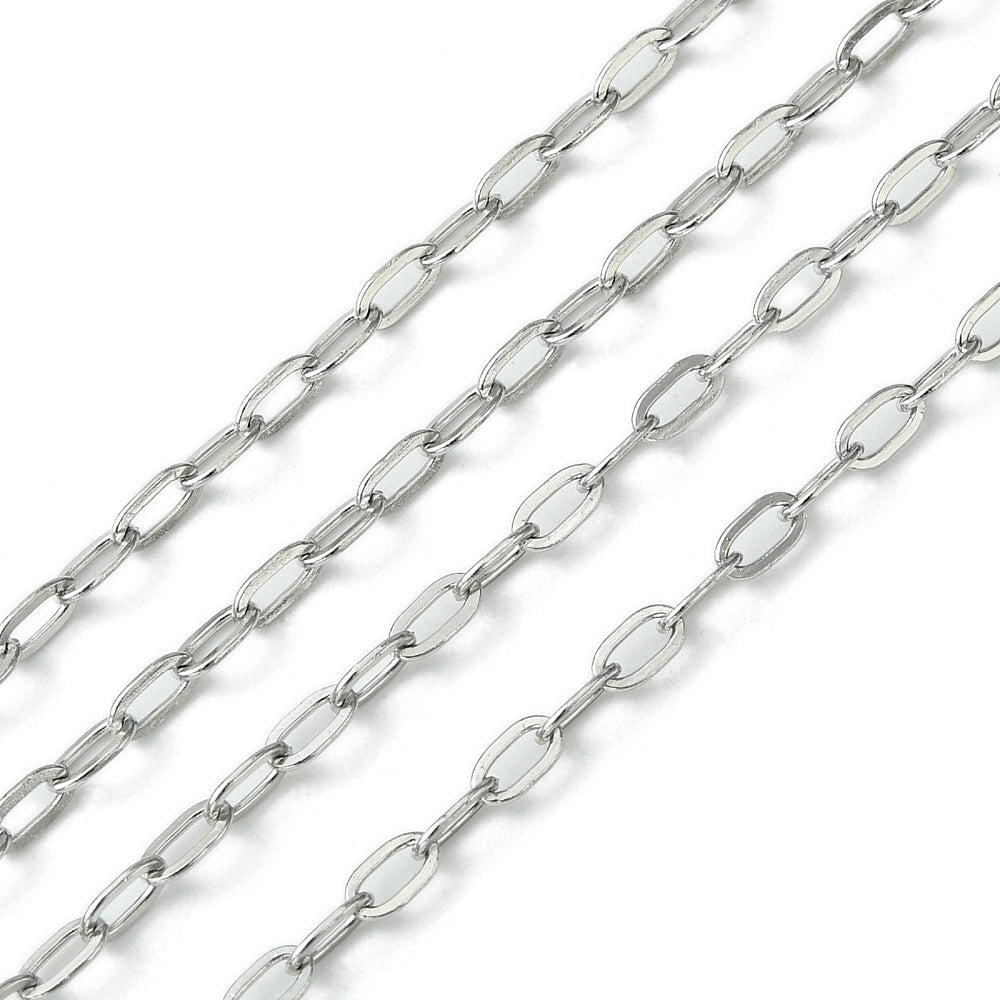 Αλυσίδα Ατσάλινη οβάλ 5x2.5x0.6mm